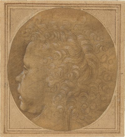 Hoofd van een Kind [recto] door Fra Bartolommeo