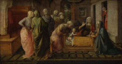 Het bijenwonder van de heilige Ambrosius door Fra Filippo Lippi