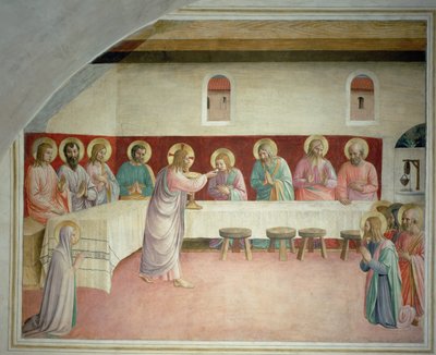 De Heilige Communie en het Laatste Avondmaal door Fra Giovanni Angelico da Fiesole