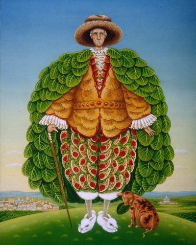 De Nieuwe Kleding (Ivor Cutler als personage in Edward Lear gedicht) door Frances Broomfield