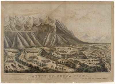 Slag bij Buena Vista, 1847 door Frances Flora Bond Palmer