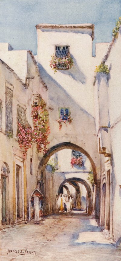 Rue Tourbet el Bey, Tunis door Frances Nesbitt