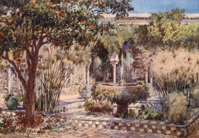 De tuin van een oude Moorse villa, Algiers door Frances Nesbitt