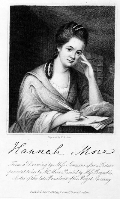 Hannah More, gegraveerd door Edward Scriven, 1838 door Frances Reynolds