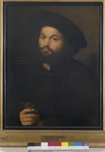 Portret van een man, ca. 1520 door Francesco Torbido