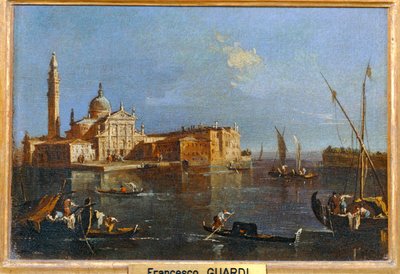 San Giorgio Maggiore ... door Francesco (circle of) Guardi