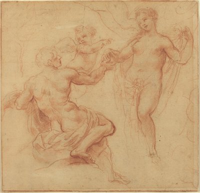 Parijs Geeft de Appel aan Venus door Francesco Albani
