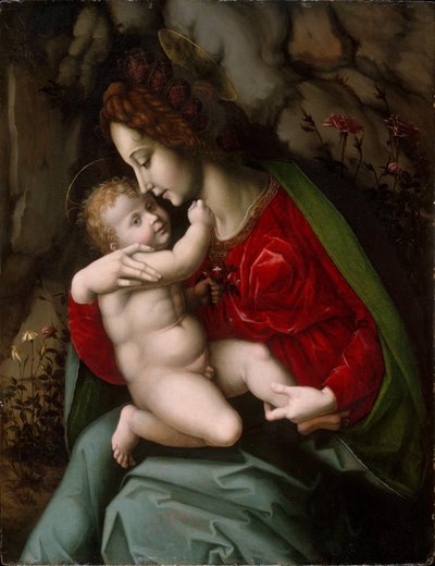 Madonna met kind door Francesco Bacchiacca