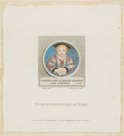 Charles Brandon door Francesco Bartolozzi
