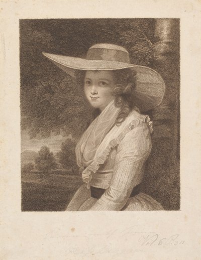 Lavinia Spencer (geboren Bingham), gravin Spencer door Francesco Bartolozzi
