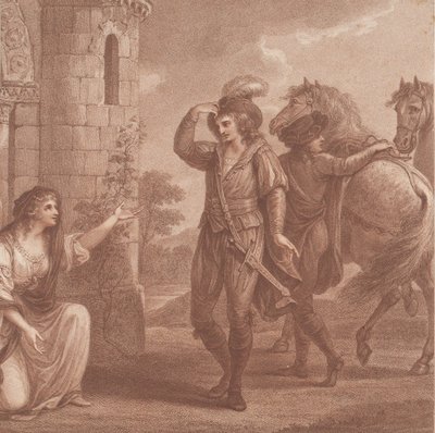 Prins Edmund, bijgenaamd Ironside en Algitha, 1786 door Francesco Bartolozzi