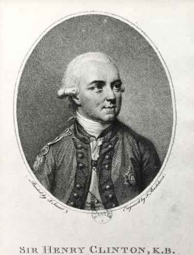 Sir Henry Clinton (1730-95) (gravure) door Francesco Bartolozzi