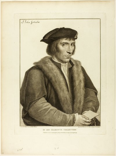 Sir John Godsalve door Francesco Bartolozzi