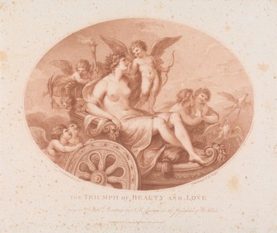 Der Triumph von Schönheit und Liebe door Francesco Bartolozzi