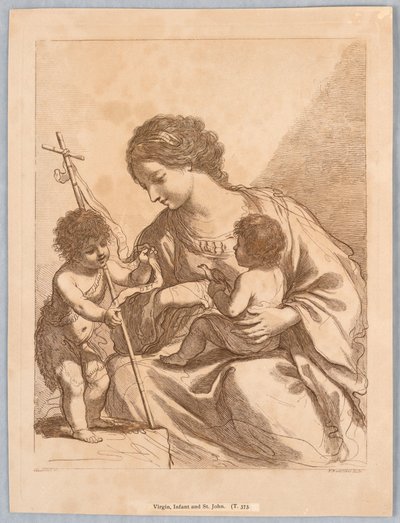 Maagd, kind en Sint Jan door Francesco Bartolozzi