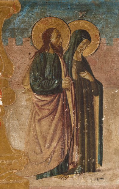 De heiligen Anna en Joachim door Francesco Botticini
