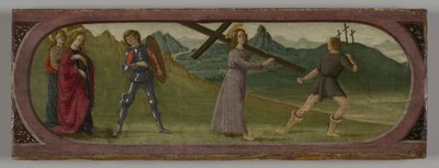 De weg naar Calvarie door Francesco Botticini