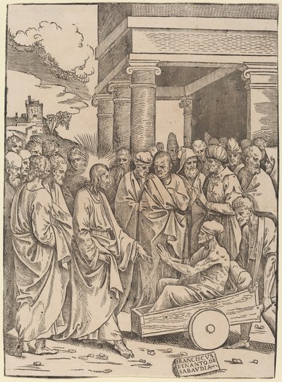 De Opwekking van Lazarus door Francesco Denanto