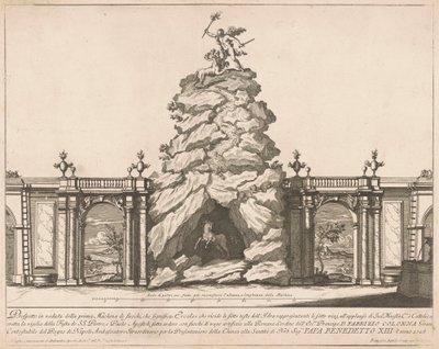 De Prima Macchina voor de Chinea van 1726: Hercules en de Hydra, 1726 door Francesco Faraone Aquila