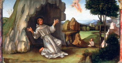 Sint Franciscus Ontvangt de Stigmata door Francesco Francia