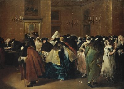 Casino Il ridotto in Venetië door Francesco Guardi