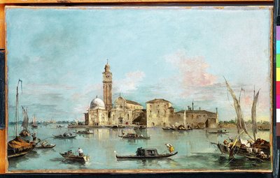 Het eiland San Michele, Venetië door Francesco Guardi
