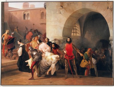 Bice gevonden door Marco Visconti in de kelder van zijn kasteel in Rosate door Francesco Hayez