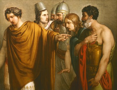 De dood van Abradatas door Francesco Hayez