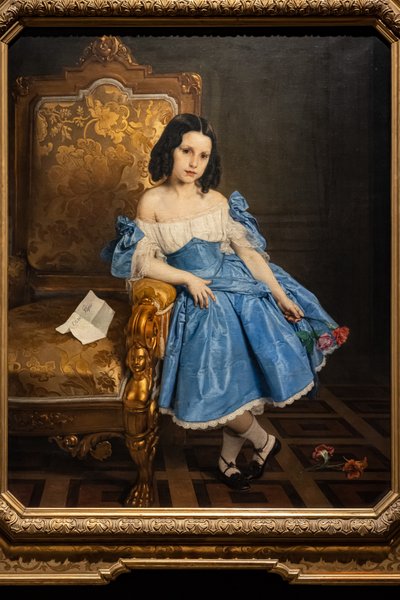 Portret van gravin Luigia Negroni Prati Morosini door Francesco Hayez