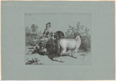 Plaat 4, uit De set van 12 pastorale scènes door Francesco Londonio