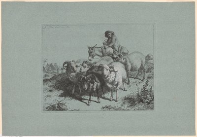 Plaat 9, uit De set van 12 pastorale scènes door Francesco Londonio