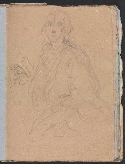 Verona Schetsboek: Heren pagina 55, 1760 door Francesco Lorenzi