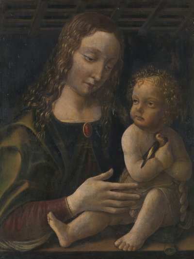 Maagd en kind door Francesco Napoletano (attributed to)