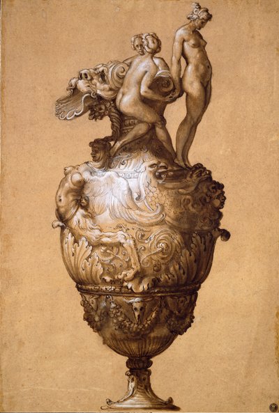 Ontwerp voor een Kan door Francesco Salviati