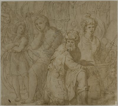 Deel van De pracht en praal van Furius Camillus door Francesco Salviati