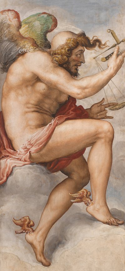 Tijd als gelegenheid (Kairos) door Francesco Salviati