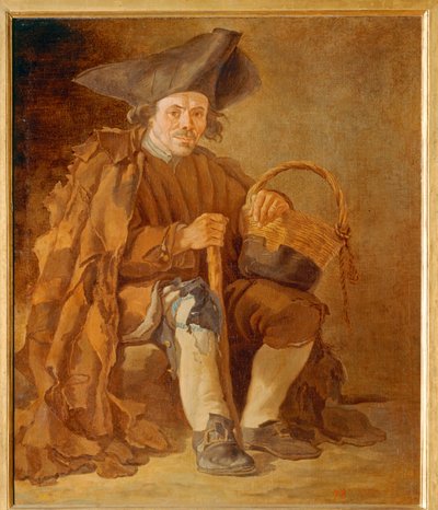 Vieil homme au chapeau - Arme man met hoed ... door Francesco Sasso