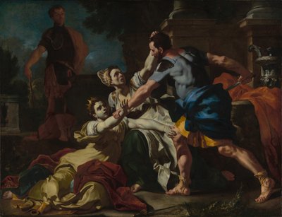 De dood van Messalina door Francesco Solimena
