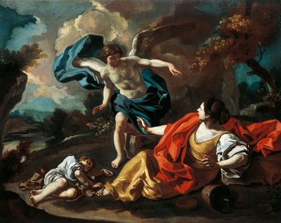 Hagar en Ismaël door Francesco Solimena