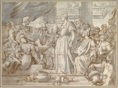 De onthouding van Scipio door Francesco Solimena