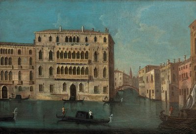 Francesco Tironi Grand Canal en Foscari Paleis door Francesco Tironi