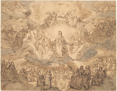 De Maagd, Koningin van de Hemel door Francesco Vanni