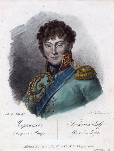 Portret van graaf Alexander Ivanovich Chernyshov door Francesco Vendramini