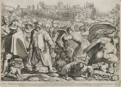 Il Bruttobuono (Het Straatgevecht) door Francesco Villamena