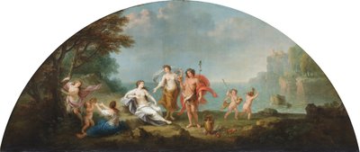 Een Bacchus en Ariadne door Francesco Zuccarelli