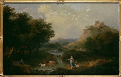 Landschap met Figuren door Francesco Zuccarelli