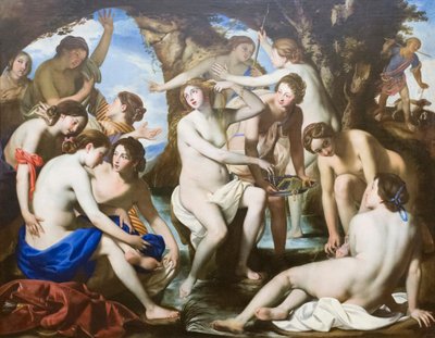 Het bad van Diana door Francesco de (c.1600 54) Rosa