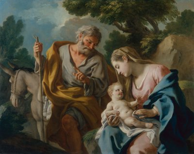 Rust tijdens de Vlucht naar Egypte door Francesco de Mura