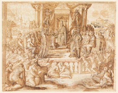 Studie voor een Fresco door Francesco de Rossi