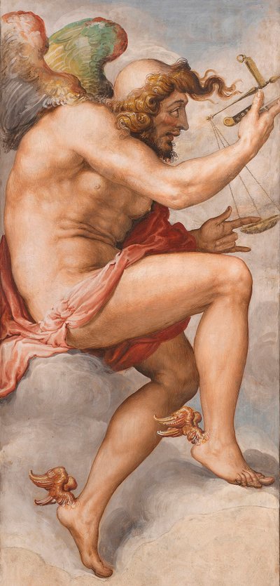Kairos (tijd van beslissing) door Francesco de Rossi Salviati